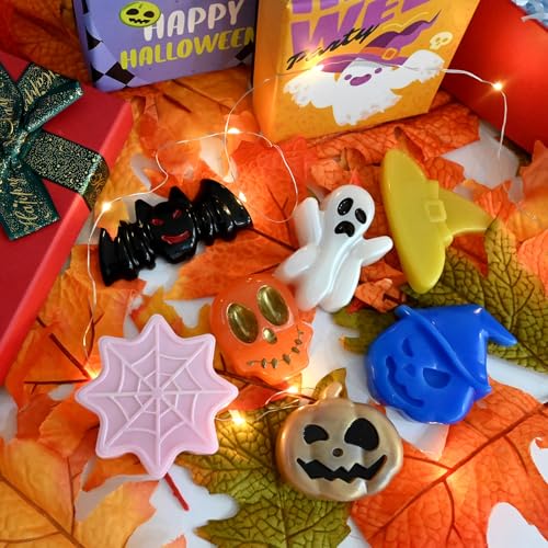 Halloween Soap Molds, 2-Pack Halloween Theme Silicone Molds 14 Cavity - color: Halloween Soap Molds