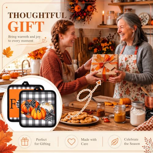 Rtteri 31 Pcs Fall Pumpkin Kitchen Gift Set Thanksgiving Kitchen Towels
