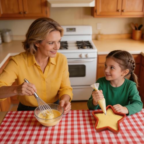2Pcs Silicone Star Cake Pan for Baking, 10Inch Large Nonstick Silicone Star Shaped Cake Mold for Baking Cake - size: 10Inch Star Cake Pan