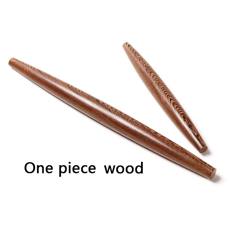 Wenge Wooden Dumpling Rolling Pin, 15 Inch Tapered Design, 2pcs