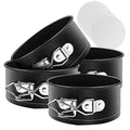 MASSUGAR 4 Inch Springform Pan 4 Pack Mini Cake Pan Cheesecake Pan - size: 4 Inches