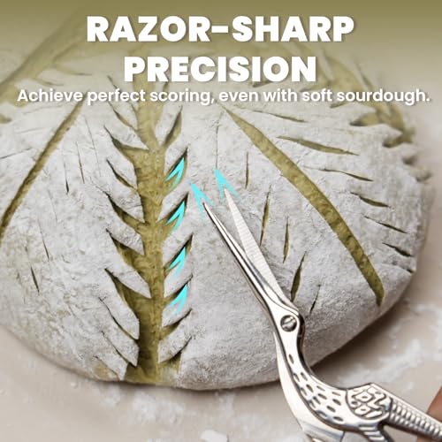 Bread Lame & Dough Scissors, Sourdough Scoring Tool Kit, 10 Blades - style: 304 bread lame & 420 sourdough scissors