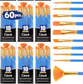 ESRICH 60PCS Paint Brushes, Paint Brush for Acrylic Painting - size: 60p