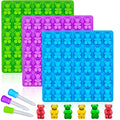 Large Gummy Bear Molds, Silicone Candy Molds, 3-Pack