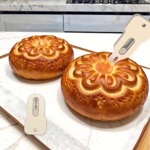 Magnetic Retractable Bread Lame Dough Scoring Tool for Sourdough Baking, Ergonomic Stainless Steel Cutter with 5 Replacement Blades, Safe Storage Solution for Kitchen