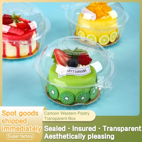 100 Pack Plastic Single Individual Cupcake Muffin Dome Holders Cases Boxes