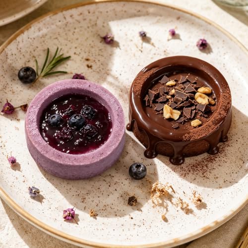 Silicone Shot Glass Molds 6-Cavity for Chocolate and Pudding - color: Gray(Round)-R0263