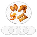 M METERXITY 5 Pack Disposable Grill Toppers, Round 10.63 Inch Galvanized Grill Grates, Disposable Roasting Racks Replacement for Outdoor, BBQ, Camping, Picnics - size: 10.63''