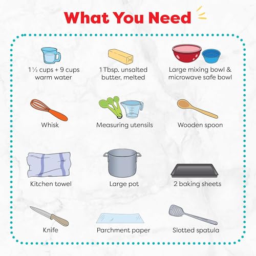 Baketivity Pretzel Kids Baking Kit with Hat & Apron - color: Pretzels