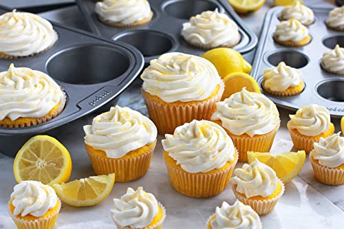 GoodCook Everyday Nonstick Steel Jumbo Texas Muffin Pan,6-cup,Gray,(Pack of 12) - size: 6 Cups (Jumbo) (Pack of 12)