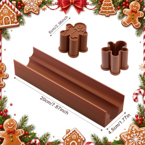 Roowest Gingerbread Man Cake Pop Mold Cake Pop Cutter with Tray - style: Gingerbread Man