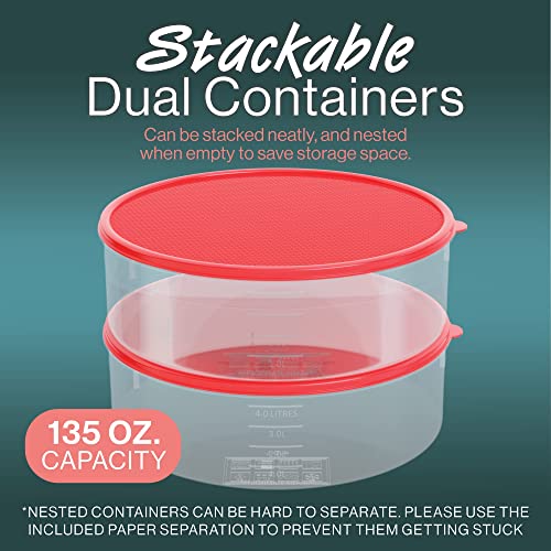 HOUZZKINGZ USA Pie Carrier Cake Storage Container with Lid | 10.5" Large Round Plastic Cupcake Cheesecake Muffin Flan Cookie Airtight Tortilla Holder | Pie Keeper Transport Container - size: 1 Pack