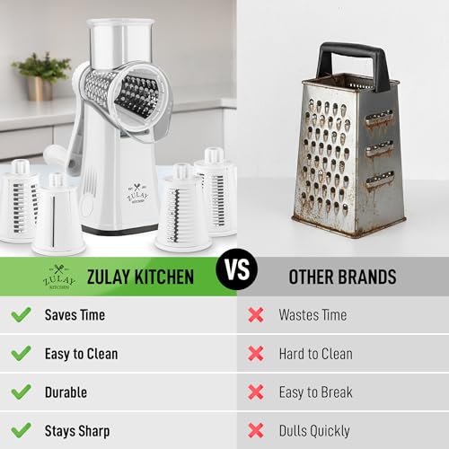 Rotary Cheese Grater Hand Crank, Vegetable Shredder - White - color: 07 - White