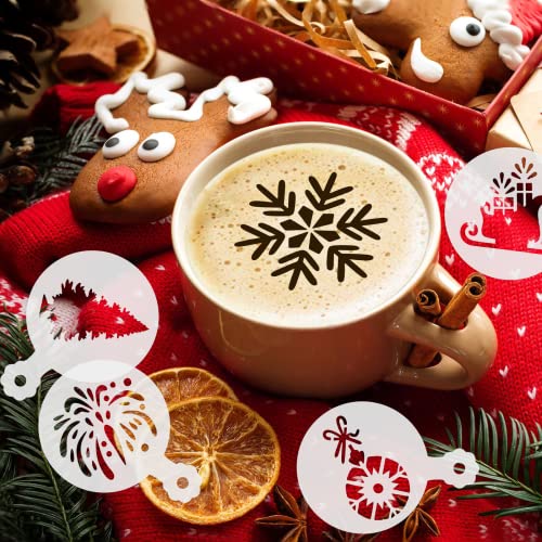JULBEAR 36 Pcs Christmas Cookie Cake Stencils, Reusable Baking Mold Tools - style: Christmas Style