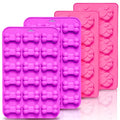 Anaeat Reusable Silicone Molds with Puppy Dog Paw and Bone Shaped, Flexible & Non-Stick Ice Cube Tray, Candy and Chocolate Making Mold for Homemade Baking Dog Treats, Jelly, Biscuit & Cupcake (4 Pack) - color: Dog Paw + Bone (4 Pack)