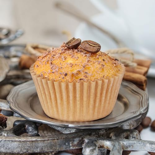 1000-Count Natural Mini Cupcake Liners Small Muffin Liners No Smell Premium Greaseproof Paper Cupcake Wrappers Baking Cups (1.35 Inch Bottom Dia.) - color: Natural, size: Mini/1.35Inch