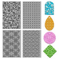 4PCS Polymer Clay Texture Sheets Set for Using with Clay Cutters, Vintage Clay Texture Mats, Pottery Jewelry Making Kit DIY Creative Crafts Tools - style: Retro Pattern 2 Theme-4pcs