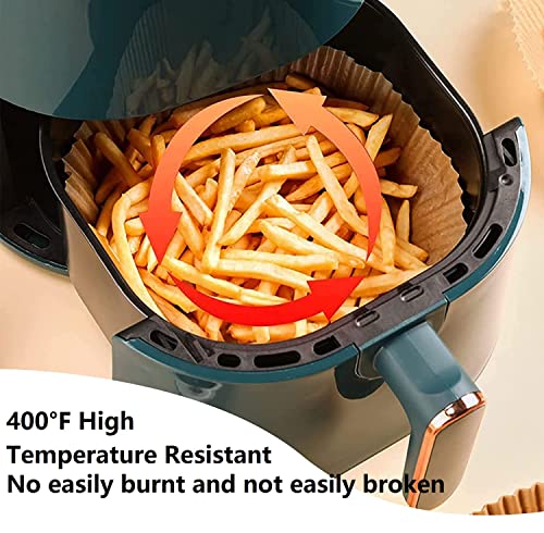 Air Fryer Paper Liners, 100PCS Non-stick Disposable Parchment Sheets for Baking, Food Grade Liner for Baking Roasting Microwave (7.9inch-Round) - size: Round-7.9"-100Pcs