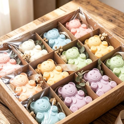 6 Cavity Bear Silicone Candy Molds - color: Style E