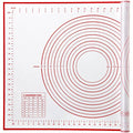 Yansumi silicone pastry non stick baking mat with measurement fondant mat with three sizes for silicone baking mat, counter mat, dough rolling mat,fondant/pie crust mat (Red, 28"L x20"W) - color: Red, size: 28"L x 20"W