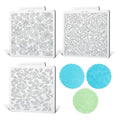 KALAIEN Cookie Stamps,Fondant Impression Mat Set of 3 Style 1 - color: Style 1