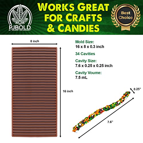 Gummy Candy Rope Mold - 1/3 Sheet Size - size: Rope