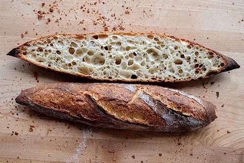 3 Pack Banneton Proofing Basket Set - Rattan Material for French Baguettes with Liner - 17" Long - Includes Liner - Sourdough Bread Basket for Artisan Baking - Banneton Baguette Basket Value Pack