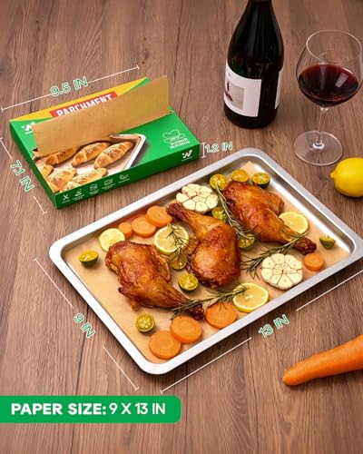 40GSM Pop-Up Parchment Paper Sheets, Precut Deli Paper Sheet, 9x13" 200pcs