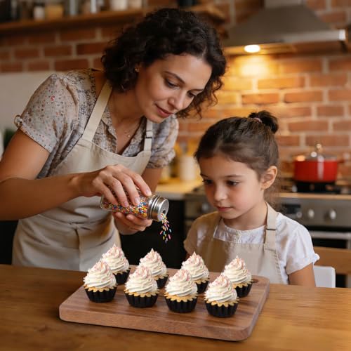 Caperci Heavy Duty Black Mini Cupcake Liners Small Muffin Baking Cup 200pcs - color: Black