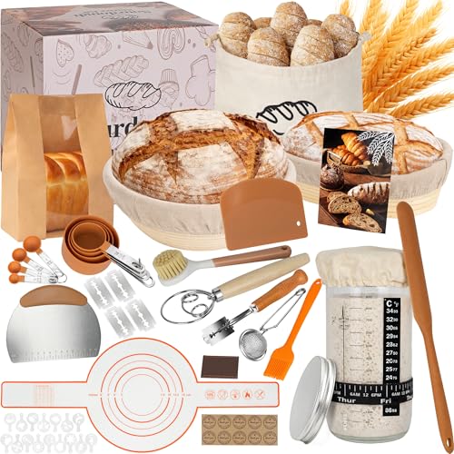 LOCONHA Sourdough Starter Kit, Sourdough Bread Baking Supplies Making Tools