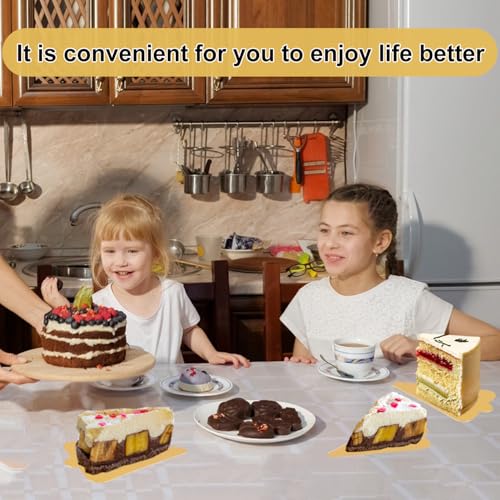 600 PCS 4.6 inch Mini Cake Boards, Premium Triangle Golden Mousse Cake Boards, Versatile Cupcake Bases & Dessert Displays, Perfect for Parties and Special Occasions - size: 600 PCS 4.6 inch Mini Triangle Golden