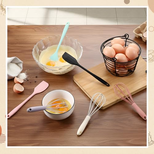 20 Pcs Silicone Cooking Utensils 8.34 Inch Spatula Silicone 6 Inch Whisks
