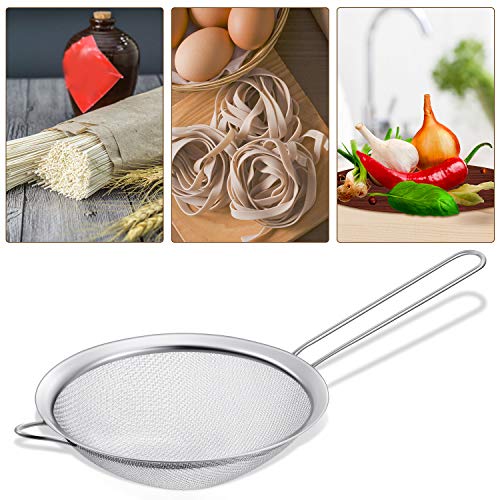 Boao 4 Pcs Stainless Steel Canning Funnels with Fine Mesh Strainer,Silver