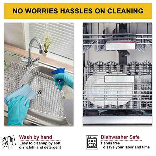 P&P CHEF 8.75 Inch Stainless Steel Cooling Baking Rack Set of 2 - size: 8.75 Inch