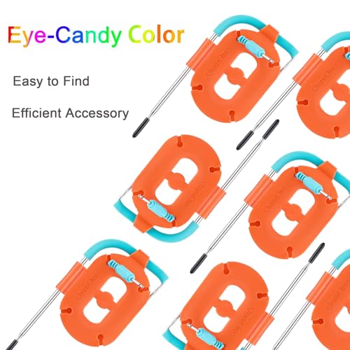 Temperature Probe Spool for BBQ Thermometer with Strong Magnets, Meat Probe Winder Organizer Perfect for Wrapping Wire for Store,Travel, BBQ Grill Accessories Tools - Presents for Men Dad（4-Pack）