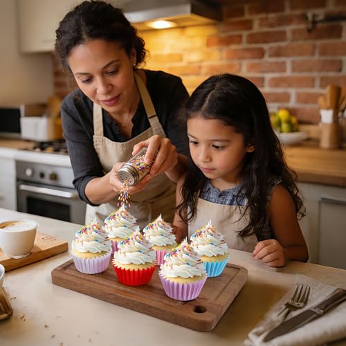 Caperci Heavy Duty Multicolor Cupcake Liners Standard Baking Cups 150pcs - color: Multicolor