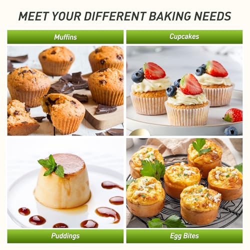 2 Pack 24 Cups Silicone Mini Muffin Pan with Metal Reinforced Frame Silicone Molds Parents Stepdad Pawpaw Who Want Nothing Everything Future Groom Bride Law Christmas Xmas Happy Birthday Gifts Ideal - color: Green, size: 2pc: 24-Cup Mini