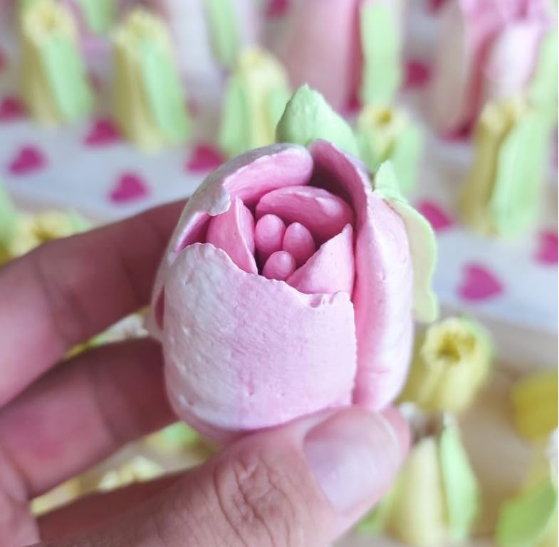 1 Piece Stainless Steel Extra Large Russian Tulip Flower Pattern Icing Tips