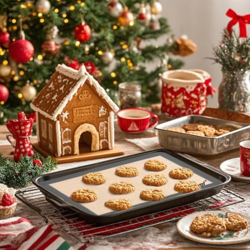 4 Pcs Silicone Baking Mat, Non-Stick, Reusable, Easy Cleanup - color: Gray