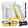 NPLUX Halloween Mini Loaf Pans, 6.8oz 50 Pack Gold for Home Bakers - color: Gold