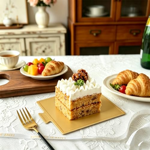100 Pcs Mini Square Cake Boards, 3.35x3.55 Inch - color: Square