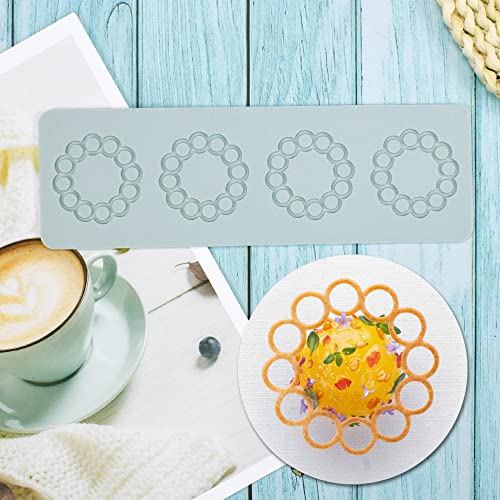 TUKE Silicone 3D Multi Pattern Geometric Fondant Lace Pad Cake Mold - Mo Gray (8.8x3.08x0.12inch) - size: E_8.8x3.08x0.12inch
