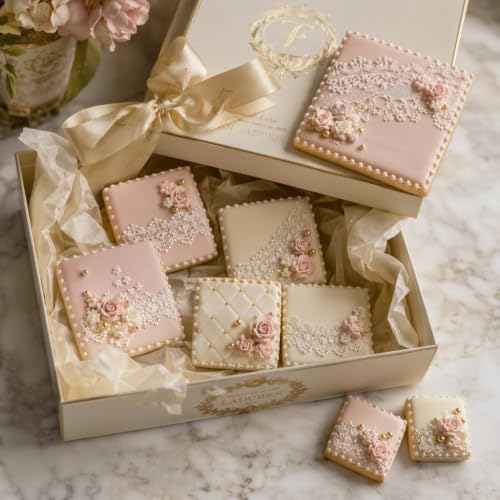 ZADE Square Cookie Cutter Set, 7pcs Different Size Square Biscuit Mold - color: Square