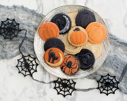 Nordic Ware 1260 Spooky Cast Cookie Stamps, 3-inch rounds, Silver - style: Spooky