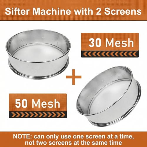 Sidasu Automatic Sieve Shaker Machine,Vibrating Sifter with 30&50 Screens
