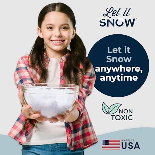 Instant Fake Snow for Slime Made in USA Safe & Easy Artificial Snow Powder