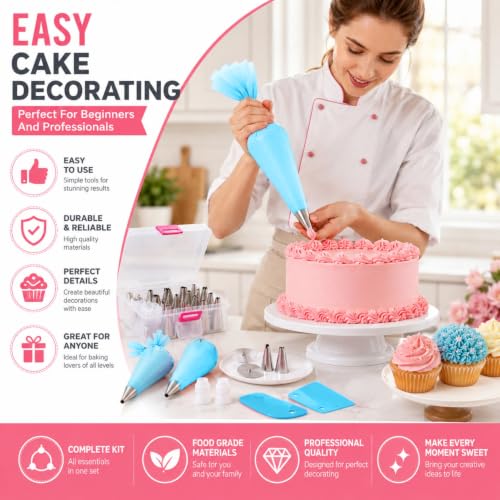 82 pcs Cake Decorating Kit,Baking Supplies Tools,