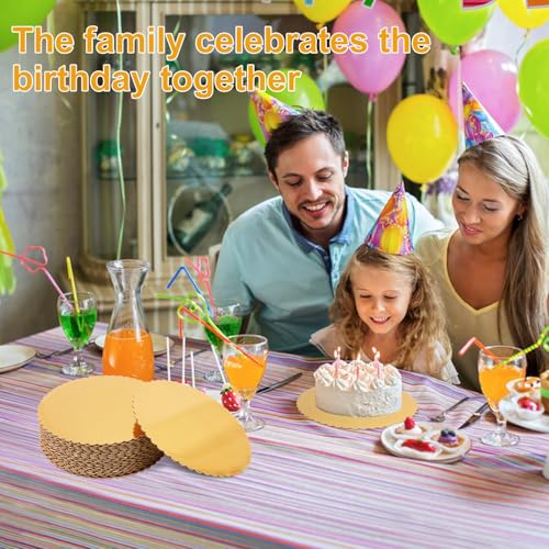 55 Pack 10 Inch Gold Cake Boards, Rounds Cake Cardboard - size: 55 Pack 10 Inch Gold Rounds