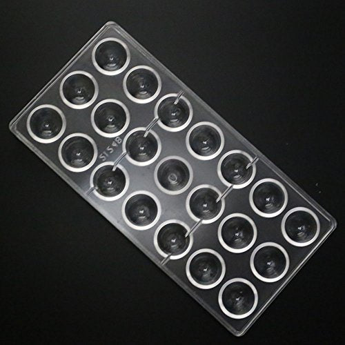 Grainrain polycarbonate chocolate mold polycarbonate chocolate bar mould Bullet Clear Hard Plastic candy pastry tools - Big Size (19322) - color: 8