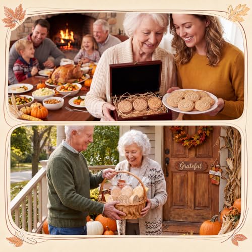 3 Set Thanksgiving Cookie Stamps, 2.5" Springerle Molds - style: Thanksgiving